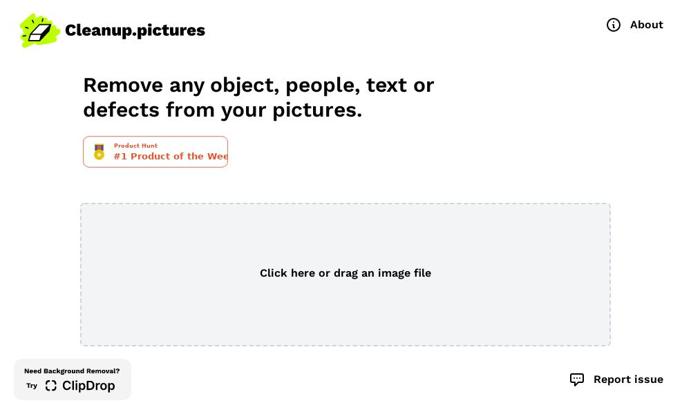 Screenshot of Cleanup.pictures