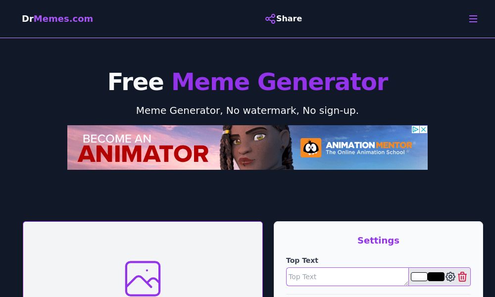 Screenshot of DrMemes.com