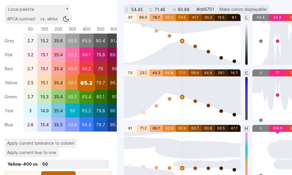 Screenshot of Huetone