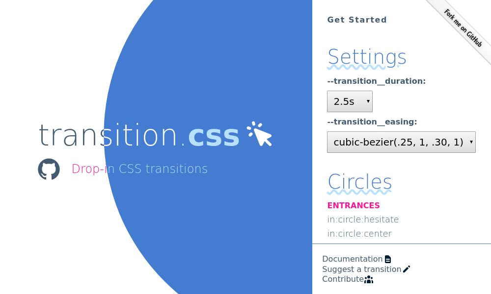 Screenshot of Transition.Style